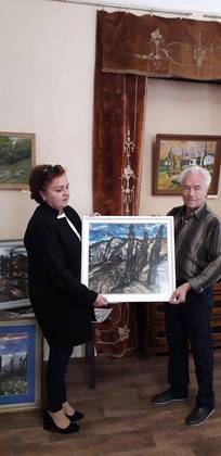 В дар Литературно-художественному музею г.Старый Крым  были получены работы известного крымского художника Якова Басова (1914-2004)