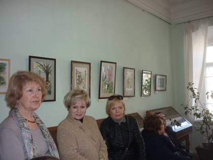 Жители Старого Крыма  на открытии выставки