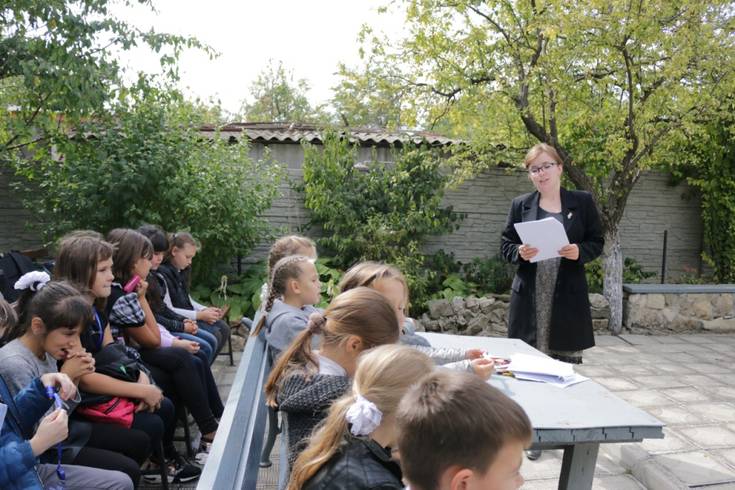 В Доме-музее А.С. Грина прошла интерактивная лекция «Герб и флаг Республики Крым» для учащихся младших и средних классов
