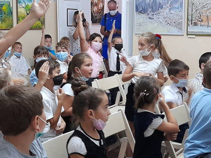 Активные участники «Детского  дня  Волошинского сентября» в Литературно-художественном музее г. Старый Крым