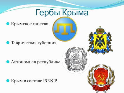 Исторические гербы Крыма
